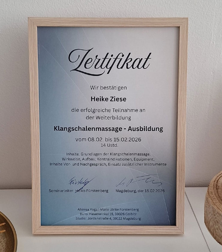 Klangschalen Massage